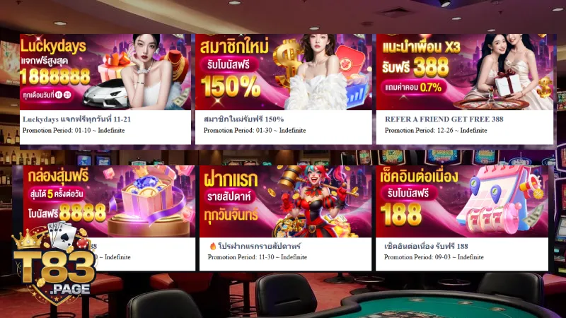 โปรโมชั่นเด็ด T83